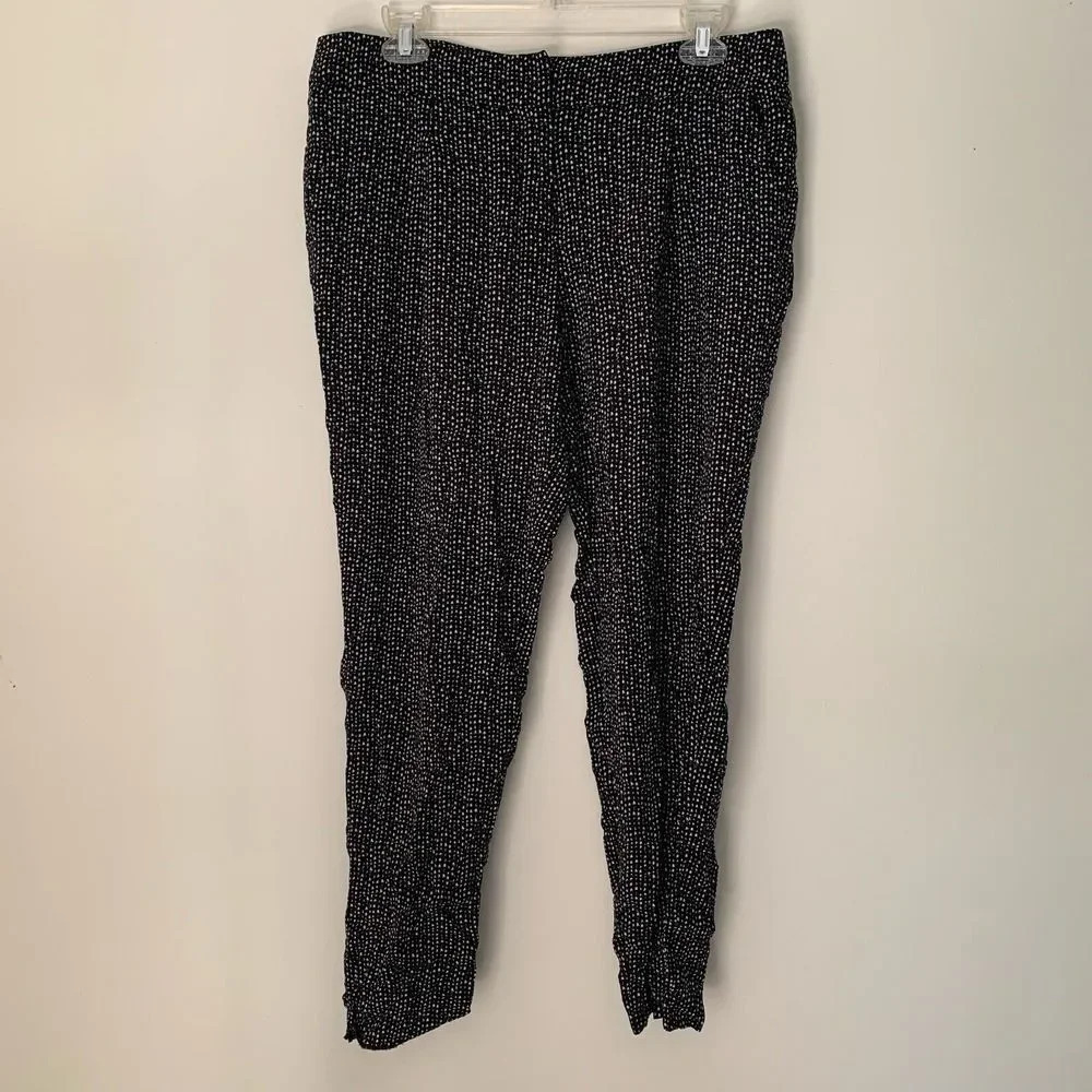 Cynthia Rowley Pants Women’s Medium Black White Skinny Leg W33” R10” I27”